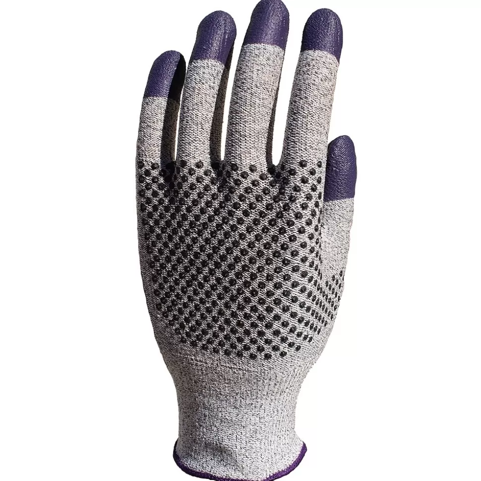 KleenGuard G60 Cut-Resistant Nitrile Cut Protection Gloves, Large, Purple (97432) Store