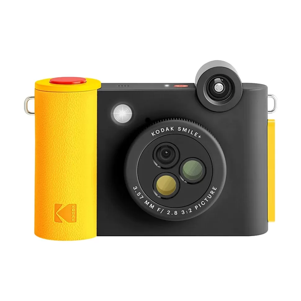 Kodak Smile+ 5 Megapixels Digital Instant Print Camera, Black/Yellow (RODSMPCAMBK) Shop