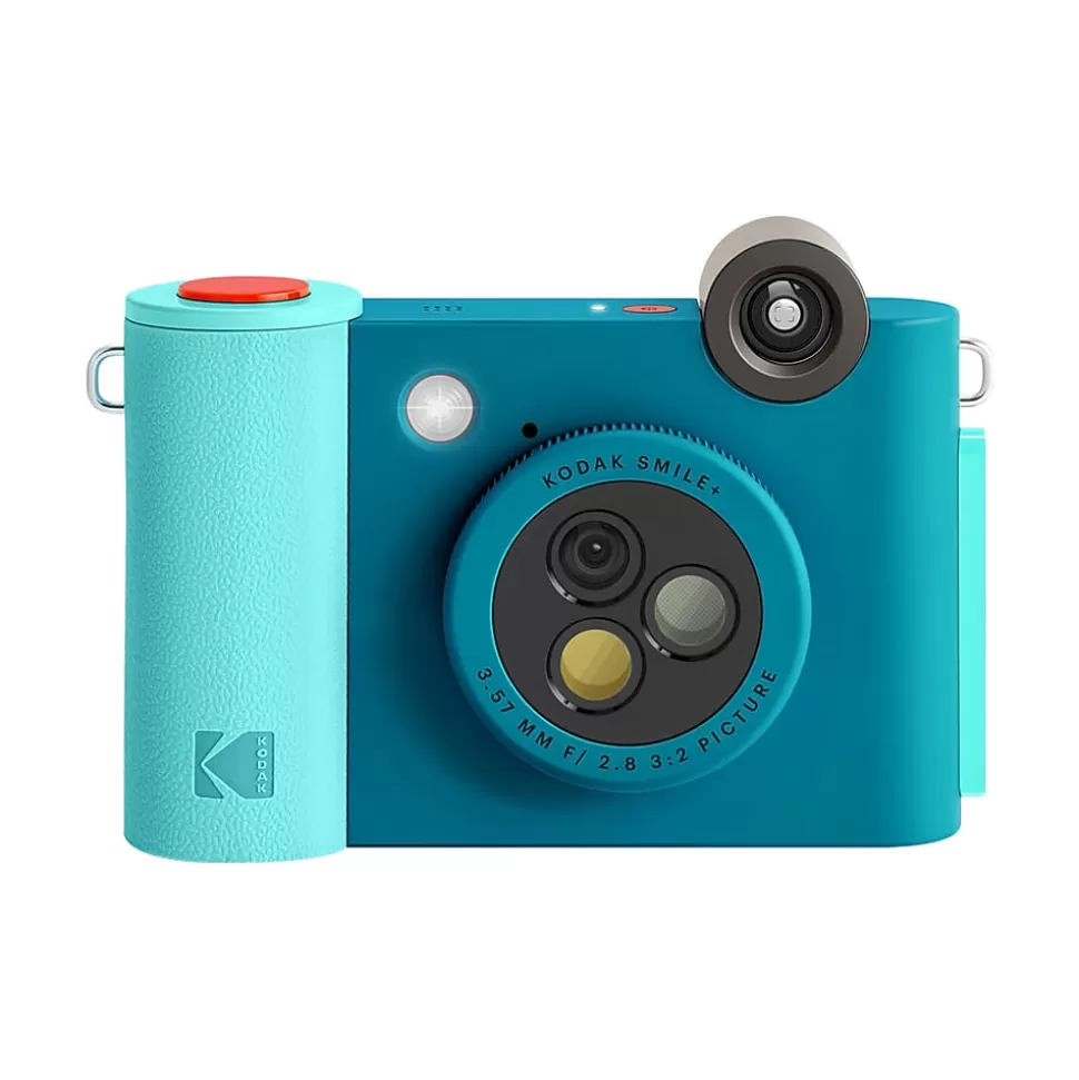 Kodak Smile+ 5 Megapixels Digital Instant Print Camera, Teal/Blue (RODSMPCAMBL) Outlet