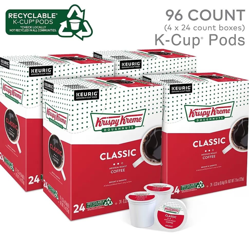 Krispy Kreme Classic Coffee Keurig® K-Cup® Pods, Medium Roast, 96/Carton (06110CT) Shop