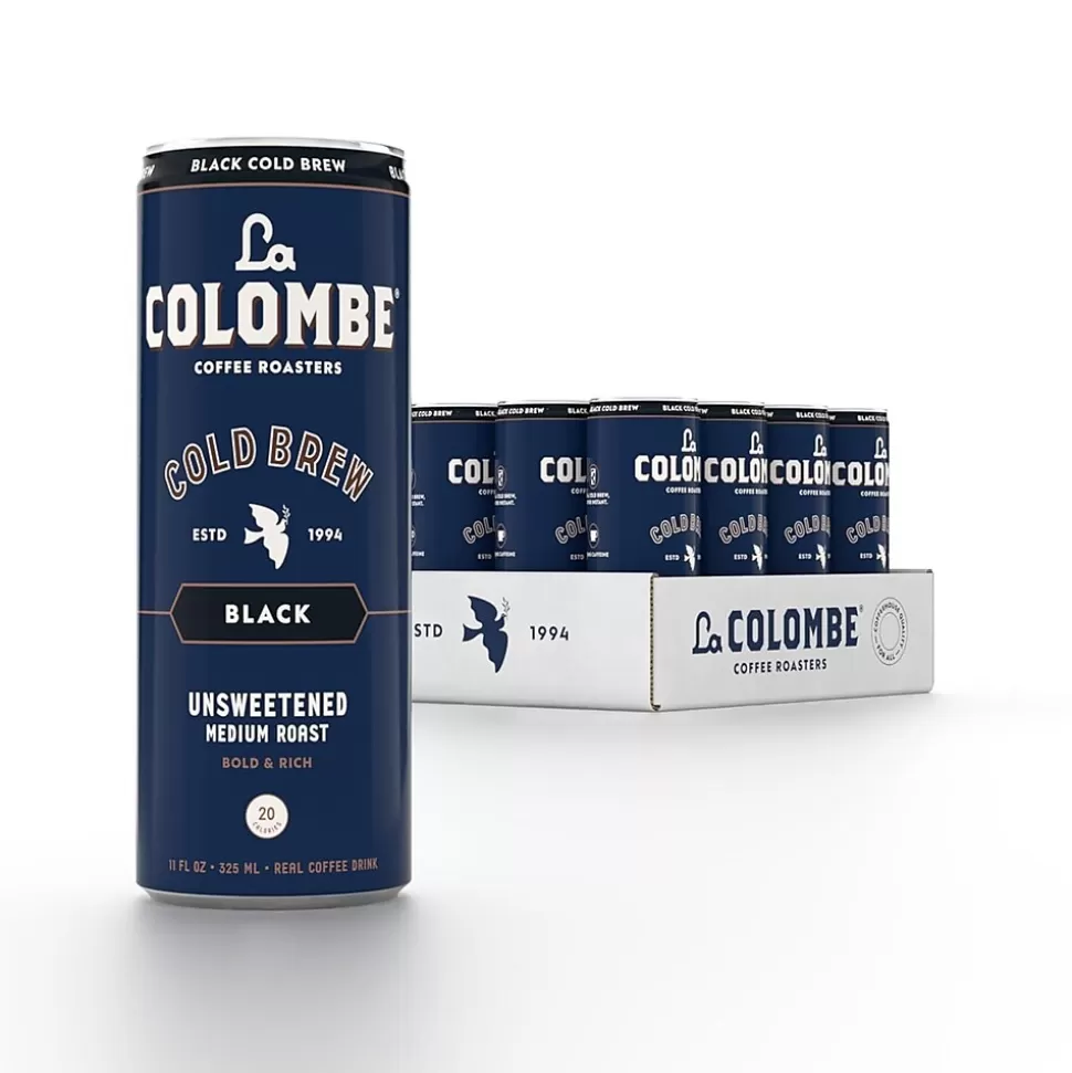 La Colombe Coffee La Colombe Caffeinated Cold Brew Coffee, Black, Medium Roast, 11 oz., 12/Carton (PPPURC1205) Fashion