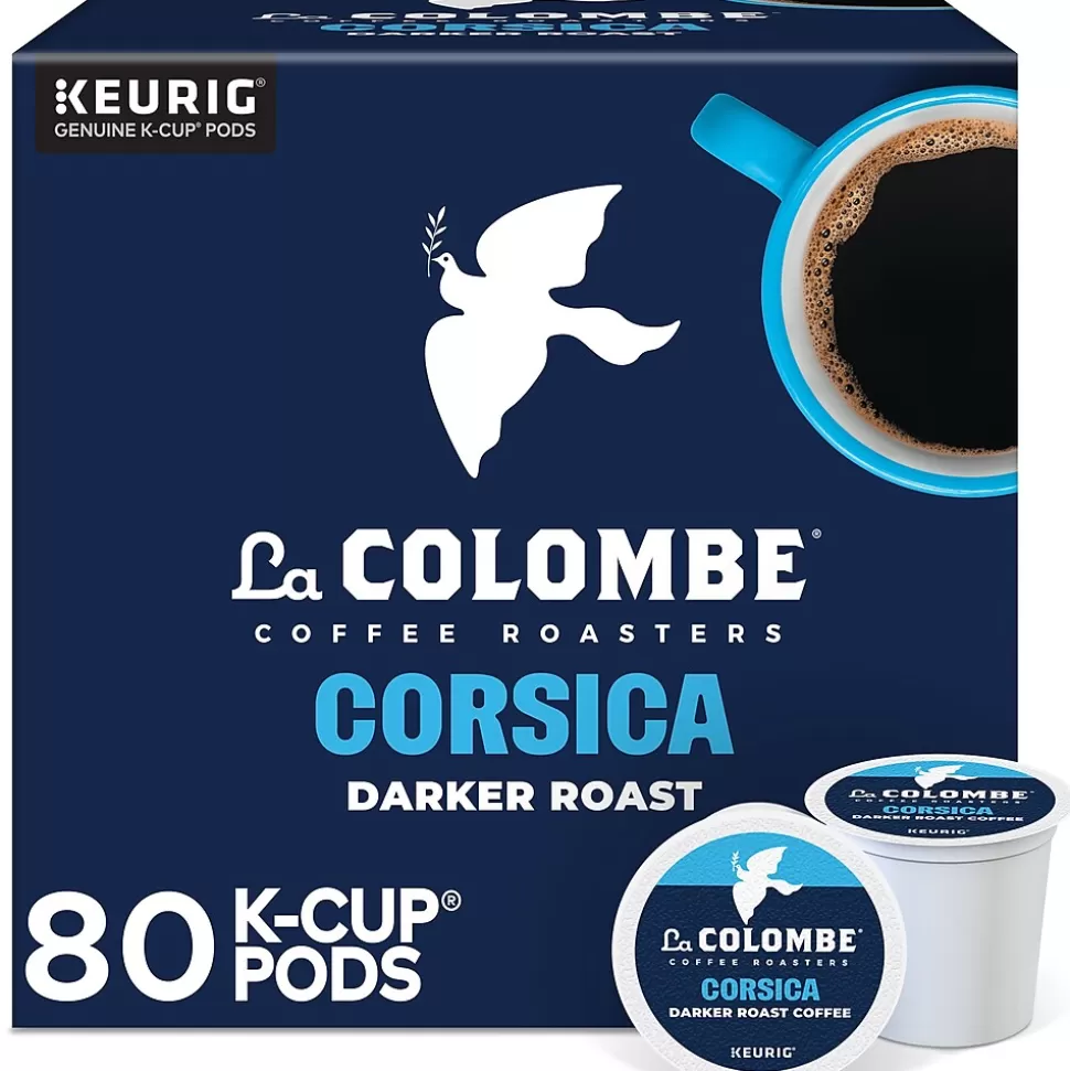 La Colombe Coffee La Colombe Corsica Coffee Keurig® K-Cup® Capsules, Dark Roast, 80/Carton (5000380614CT) Sale