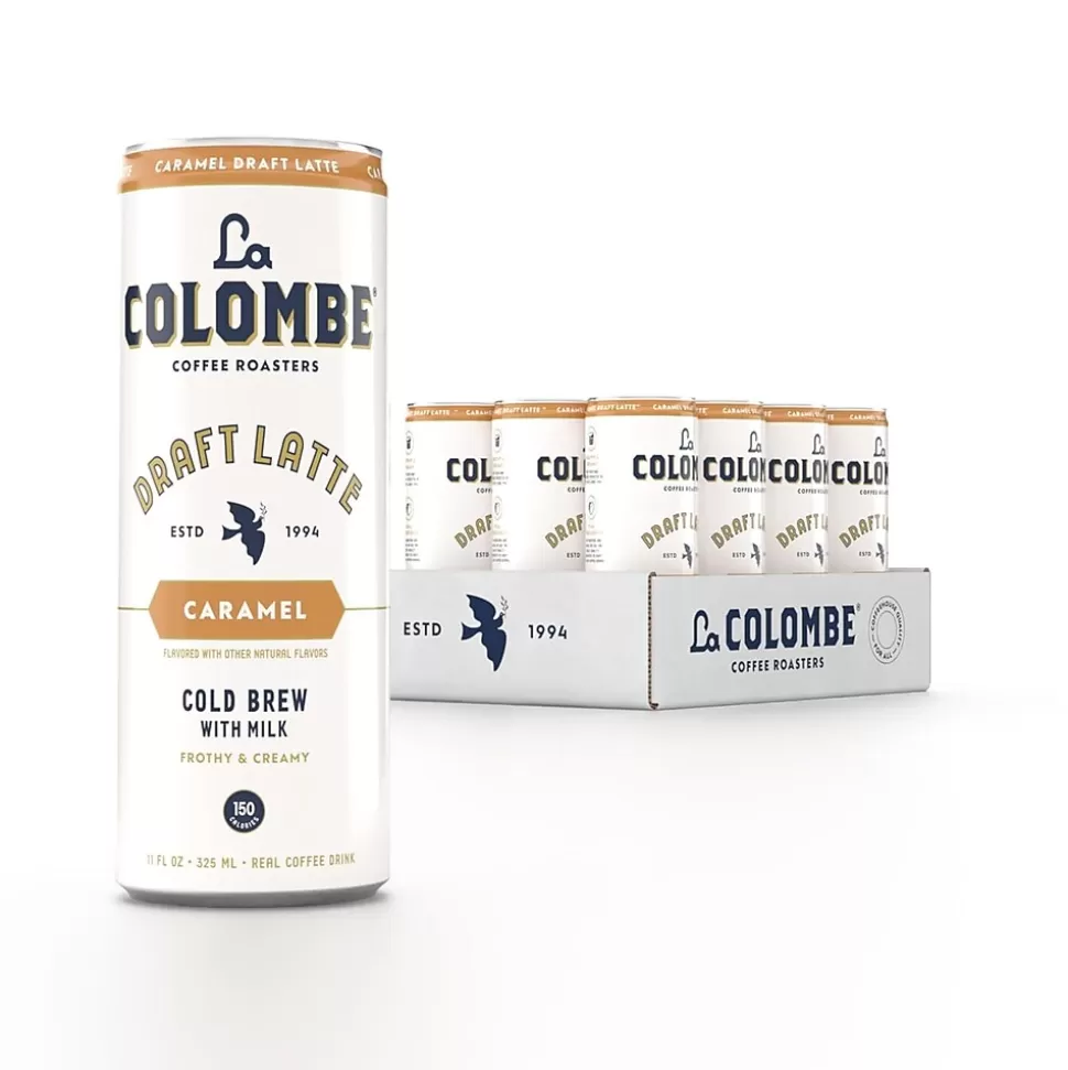 La Colombe Coffee La Colombe Draft Caramel Latte Caffeinated Cold Brew Coffee, Medium Roast, 11 oz., 12/Carton (PPPURC1216) Fashion