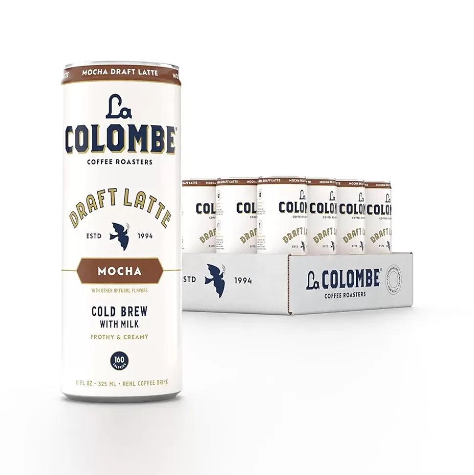 La Colombe Coffee La Colombe Draft Mocha Latte Caffeinated Cold Brew Coffee, Medium Roast, 11 oz., 12/Carton (PPPURC1202) Best Sale