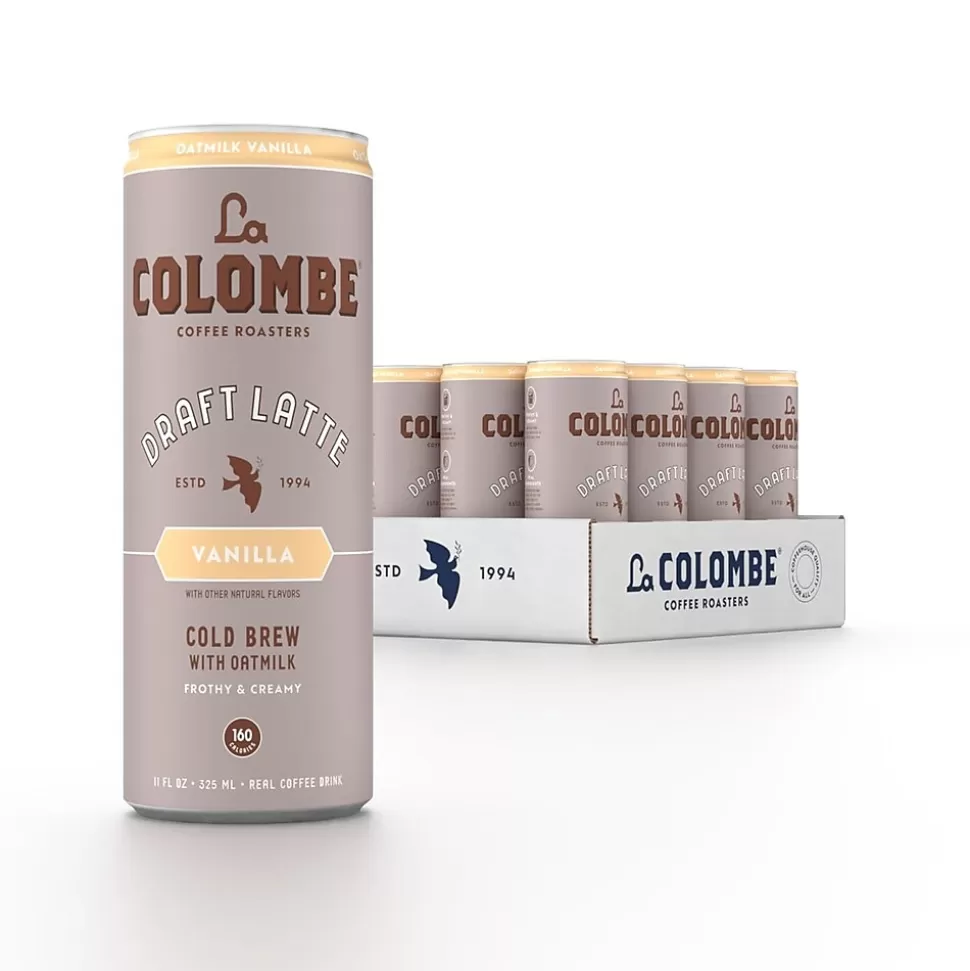 La Colombe Coffee La Colombe Draft Oatmilk Vanilla Latte Caffeinated Cold Brew Coffee, Medium Roast, 11 oz., 12/Carton (LCT02584) New