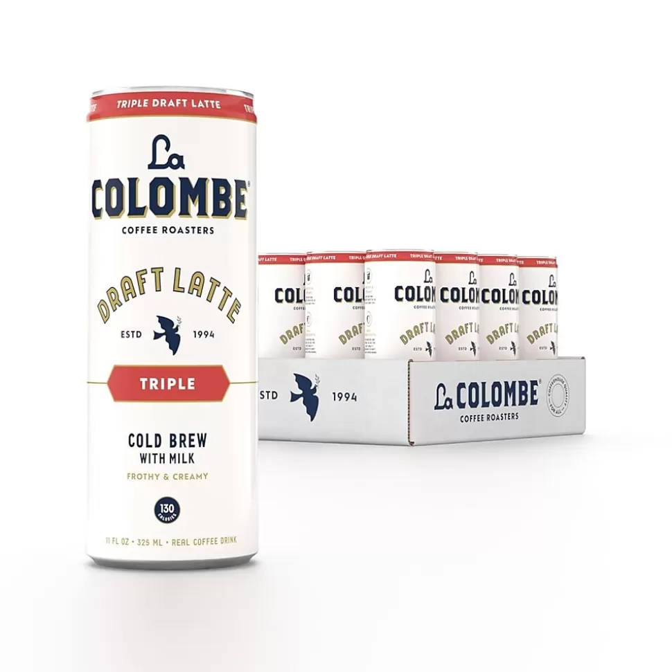 La Colombe Coffee La Colombe Draft Triple Shot Espresso Latte Caffeinated Cold Brew Coffee, Medium Roast, 11 oz., 12/Carton (PPPURC1204) Flash Sale