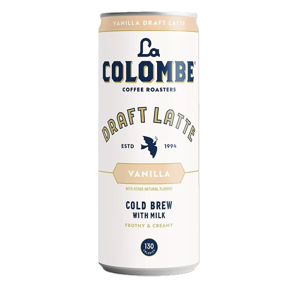 La Colombe Coffee La Colombe Draft Vanilla Latte Caffeinated Cold Brew Coffee, Medium Roast, 11 oz., 12/Carton (PPPURC1203) Cheap