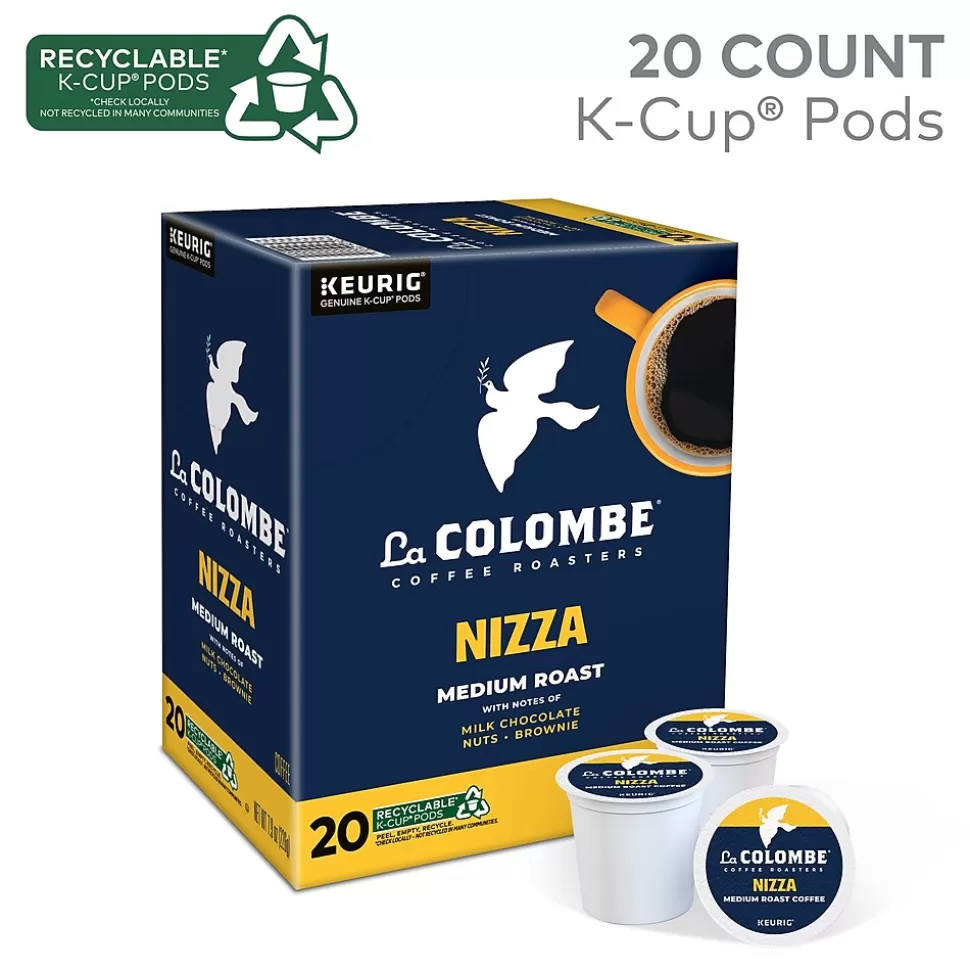 La Colombe Coffee La Colombe Nizza Coffee Keurig® K-Cup® Capsules, Medium Roast, 20/Box (5000380612) New