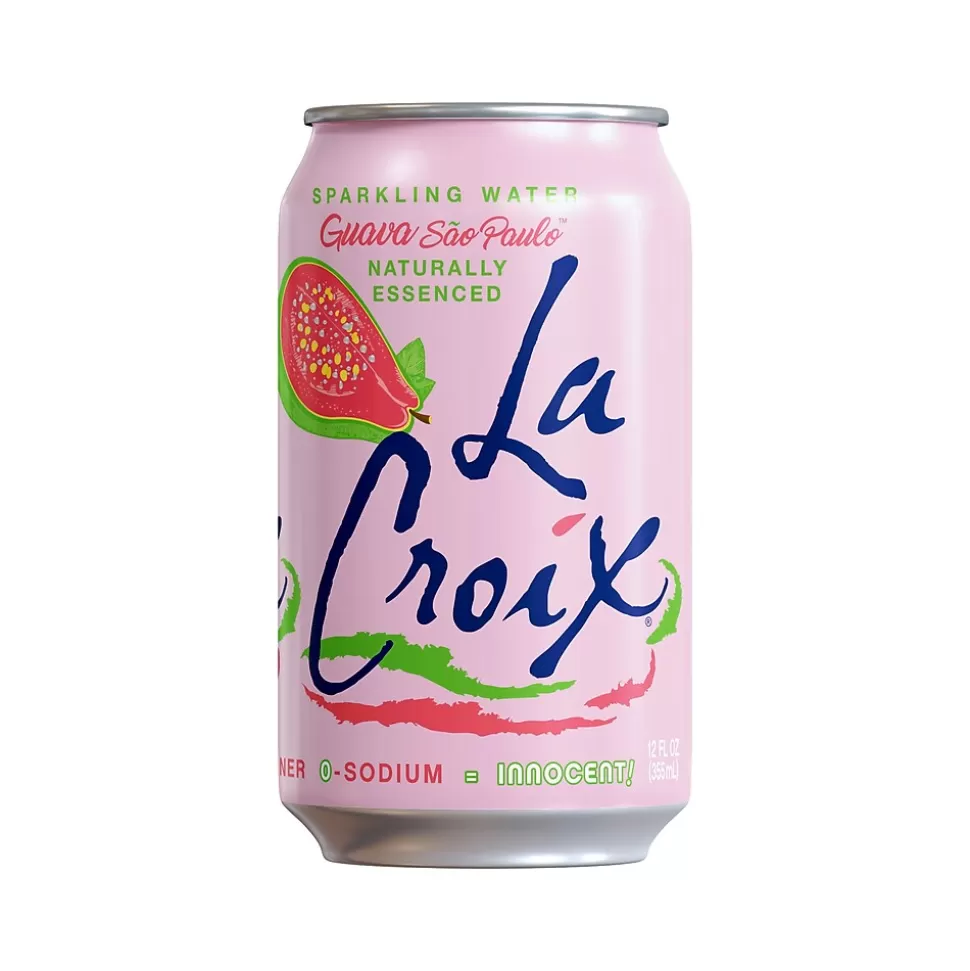 Lacroix Guava Sao Paulo Sparkling Seltzer Water, 12 Fl. Oz., 12 Cans/Pack, 2 Packs/Carton (15021761) Cheap