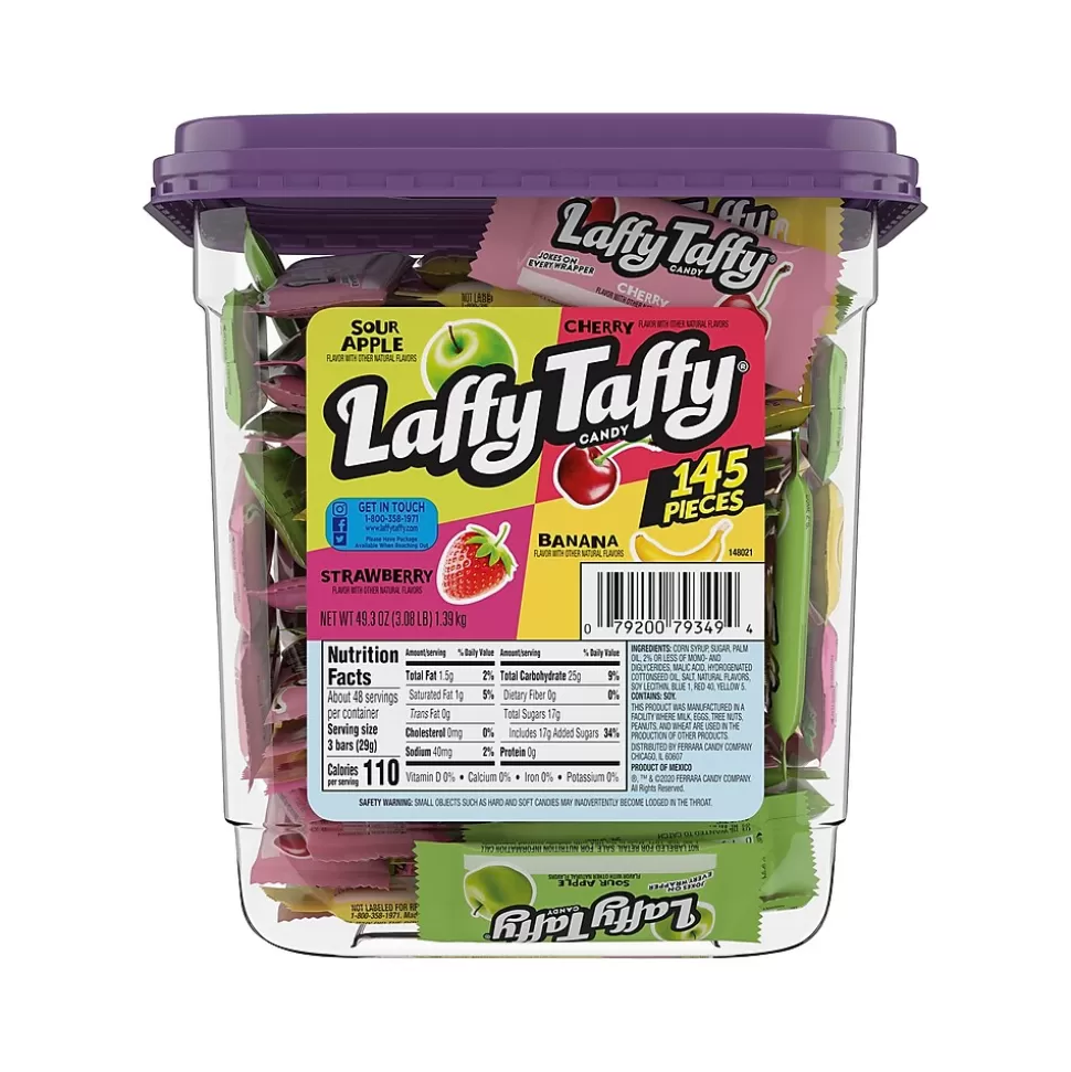 Laffy Taffy Assorted Chewy Candy, 0.34 oz, 145/Tub (FER42356 ) Shop