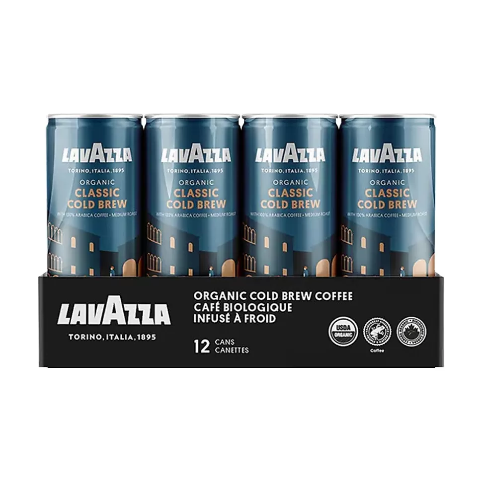 Lavazza Classic Chocolaty and Fruity Cold Brew Coffee, Medium Roast, 8 fl. oz., 12/Carton (2123) Shop