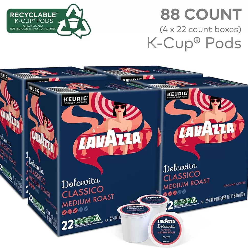 Lavazza Classico Coffee Keurig® K-Cup® Pods, Medium Roast, 88/Carton (6001CT) Sale