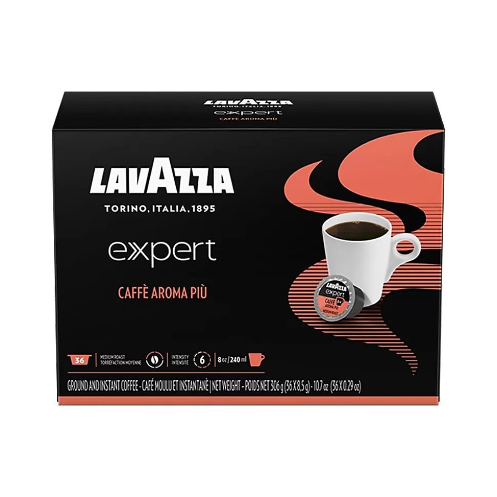 Lavazza Expert Caffe Aroma Piu Roasted Cereals Coffee Capsules, Medium Roast, 36/Box (1953001355) Fashion