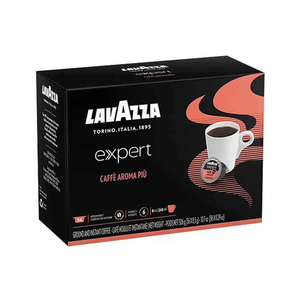 Lavazza Expert Caffe Aroma Piu Roasted Cereals Coffee Capsules, Medium Roast, 36/Box (1953001355) Fashion