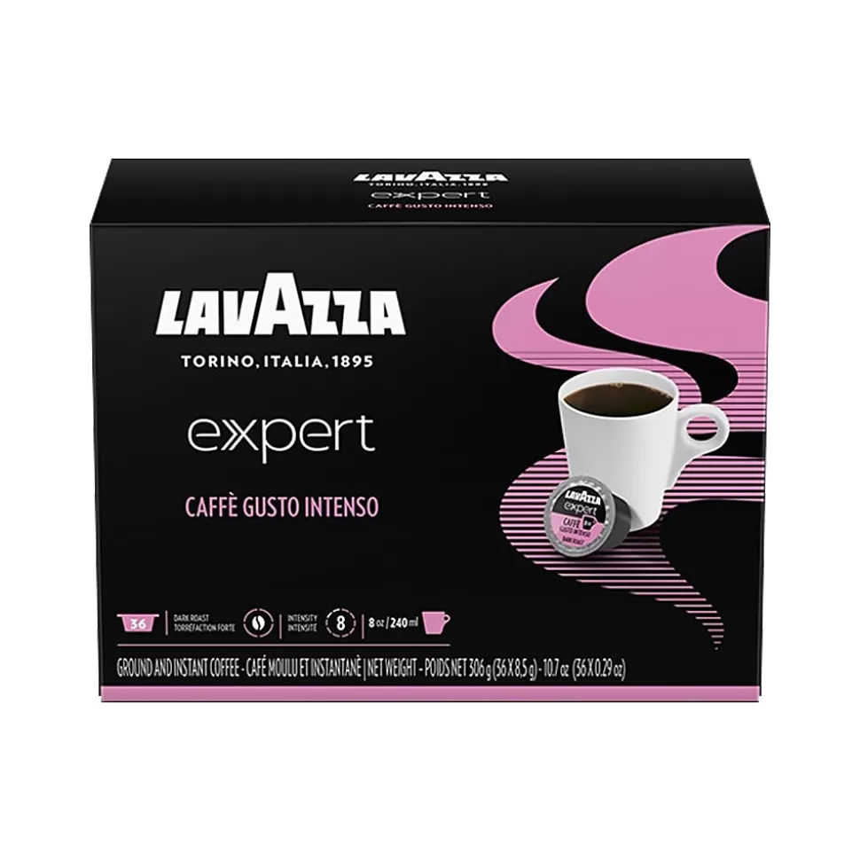 Lavazza Expert Caffe Gusto Intenso Wood Coffee Capsules, Dark Roast, 36/Box (1953001393) Discount