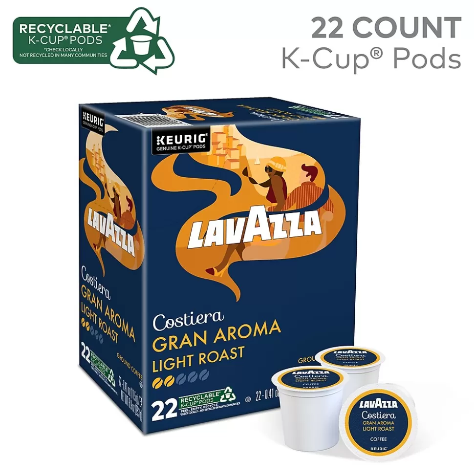 Lavazza Gran Aroma Coffee Keurig® K-Cup® Pods, Medium Roast, 22/Box (6002) Discount