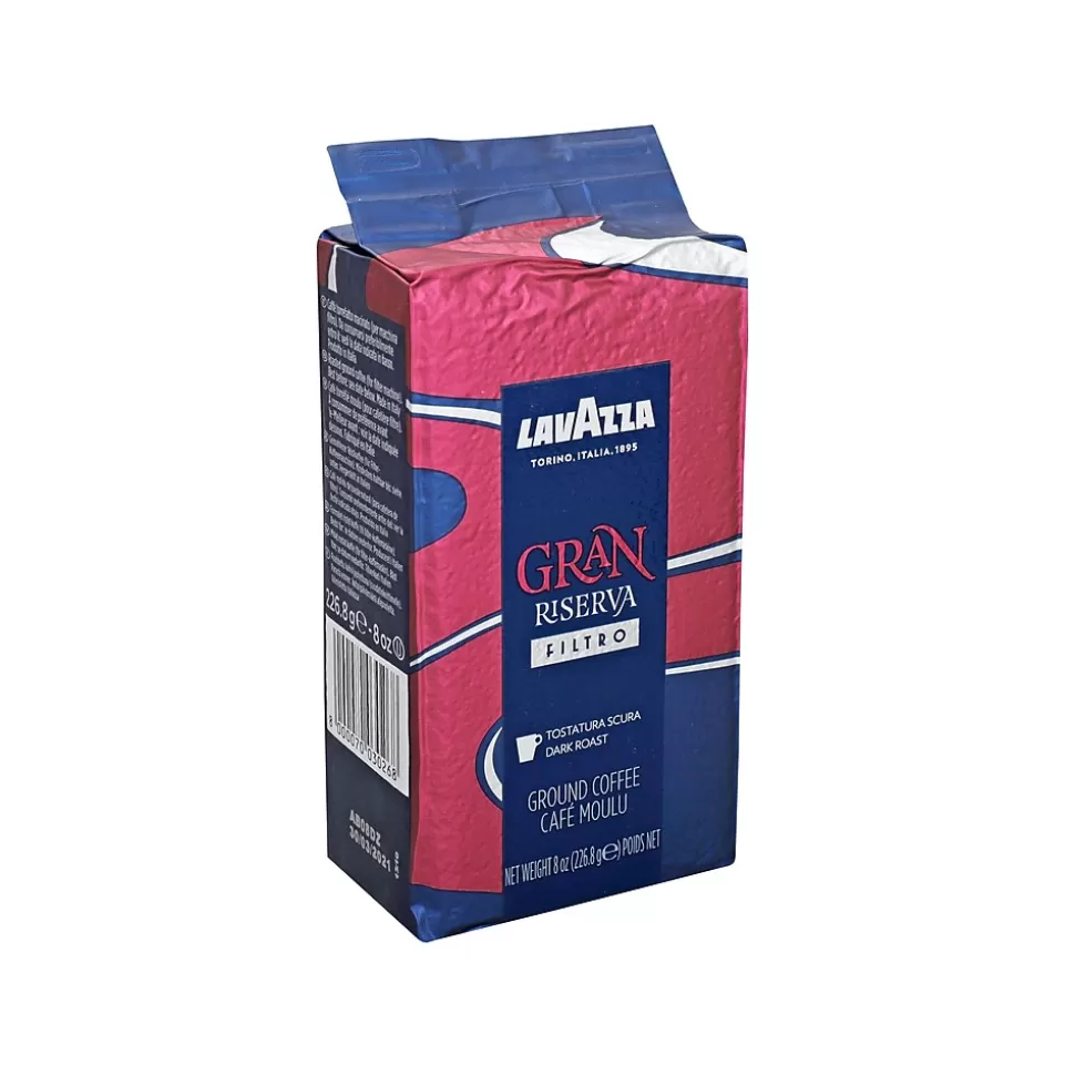 Lavazza Gran Riserva Cocoa, Caramel Ground Coffee, Dark Roast, 8 oz., 20/Carton (3452) Discount