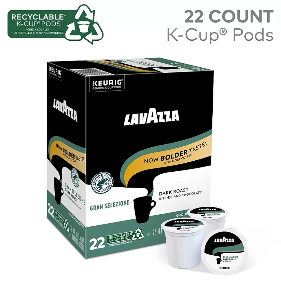 Lavazza Gran Selezione Coffee Keurig® K-Cup® Pods, Dark Roast, 22/Box (6006) Cheap