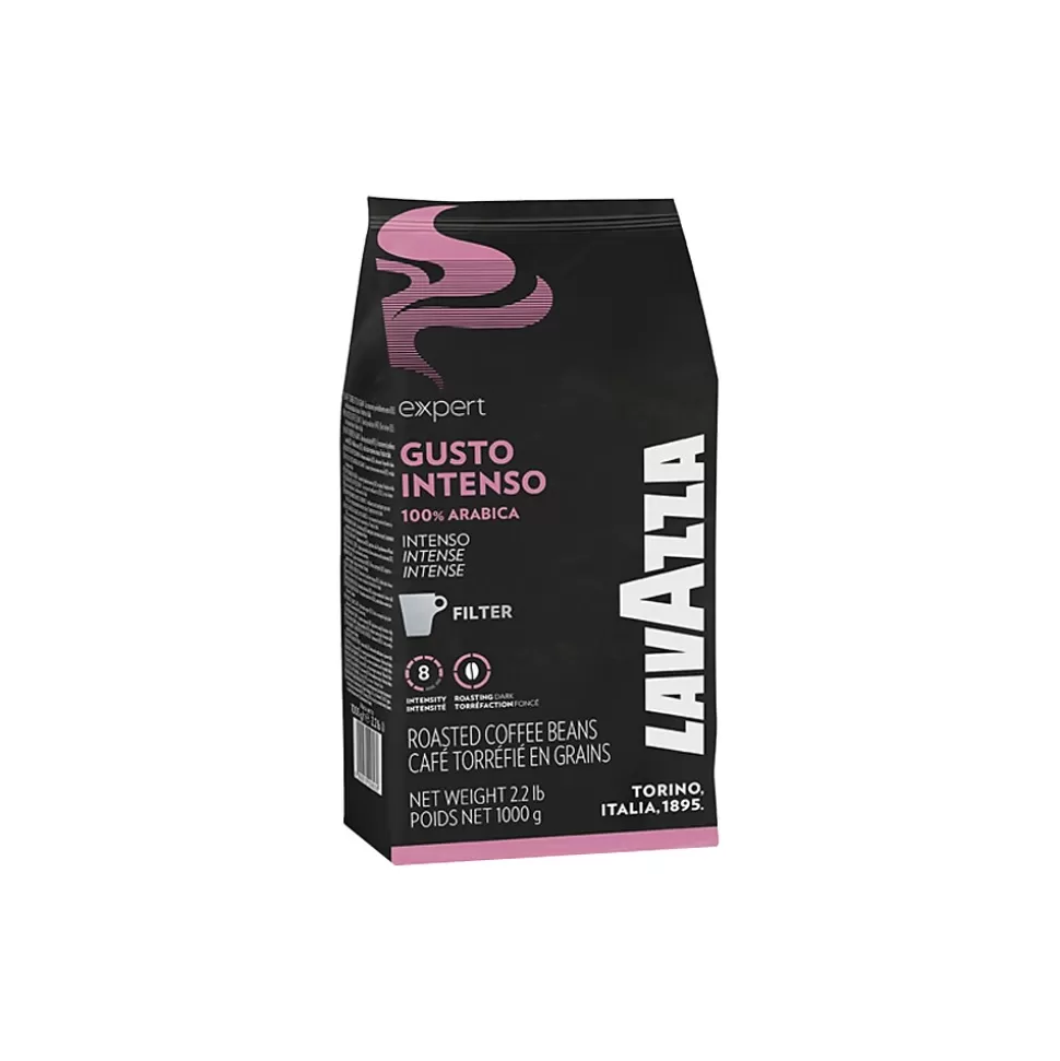 Lavazza Gusto Intenso Spices, Caramel Beans Coffee, Dark Roast, 35.2 oz., 6/Carton (2460) New
