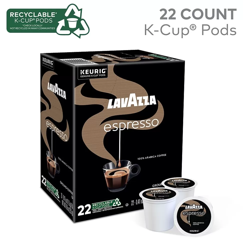 Lavazza Perfetto Espresso Coffee Keurig® K-Cup® Pods, Dark Roast, 22/Box (6000) Fashion