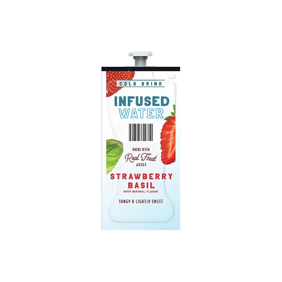 Lavazza Strawberry Basil Infused Water, Flavia Freshpack, 100/Carton (48053) Cheap