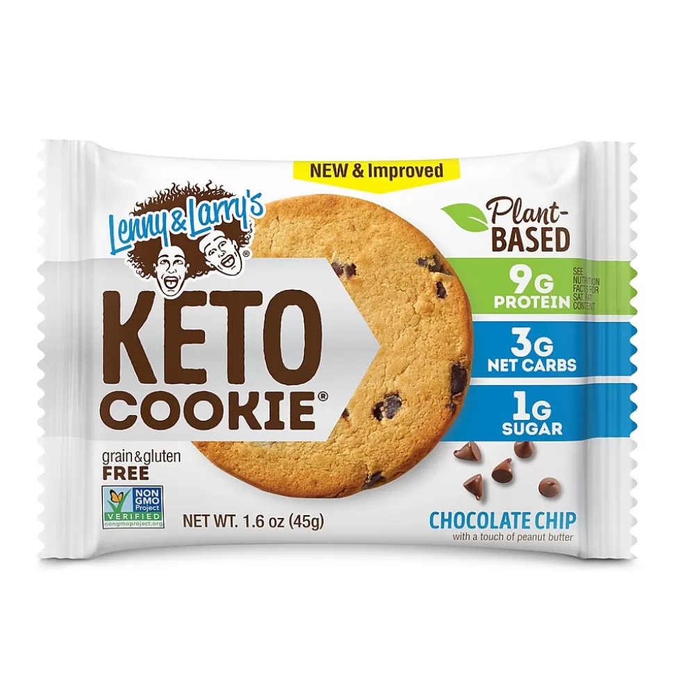 Lenny & Larry's Keto Gluten Free Chocolate Chip Cookies, 1.6 oz., 12 Packs/Box (220-02083) Store