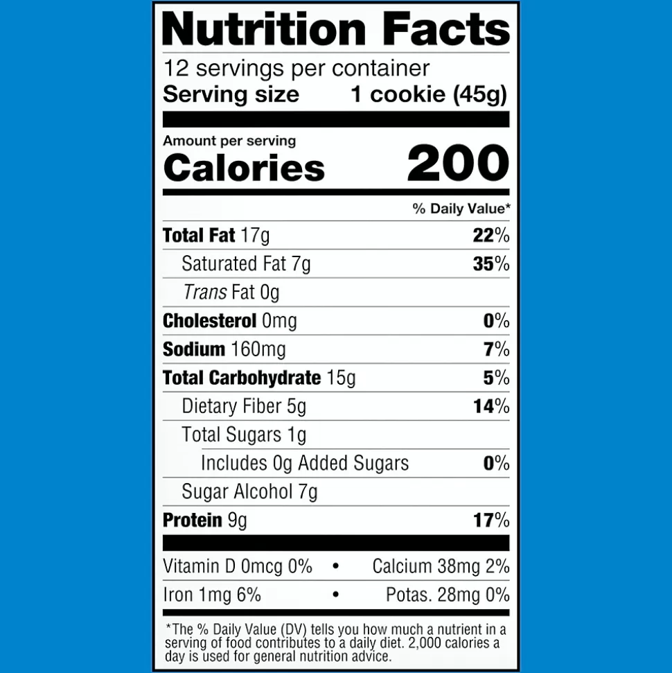 Lenny & Larry's Keto Gluten Free Chocolate Chip Cookies, 1.6 oz., 12 Packs/Box (220-02083) Store