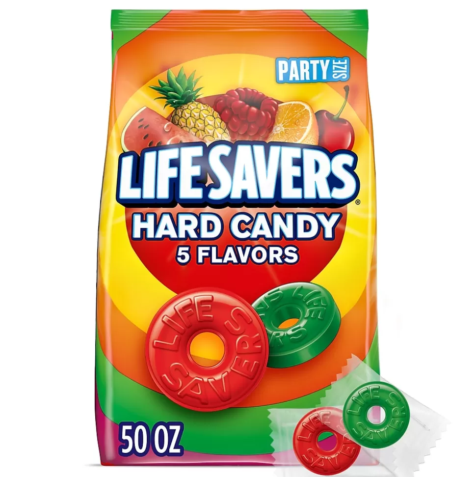 LifeSavers Life Savers 5 Flavors Hard Candy, Party Size, 50 oz., 376 Pieces (WMW28098) New