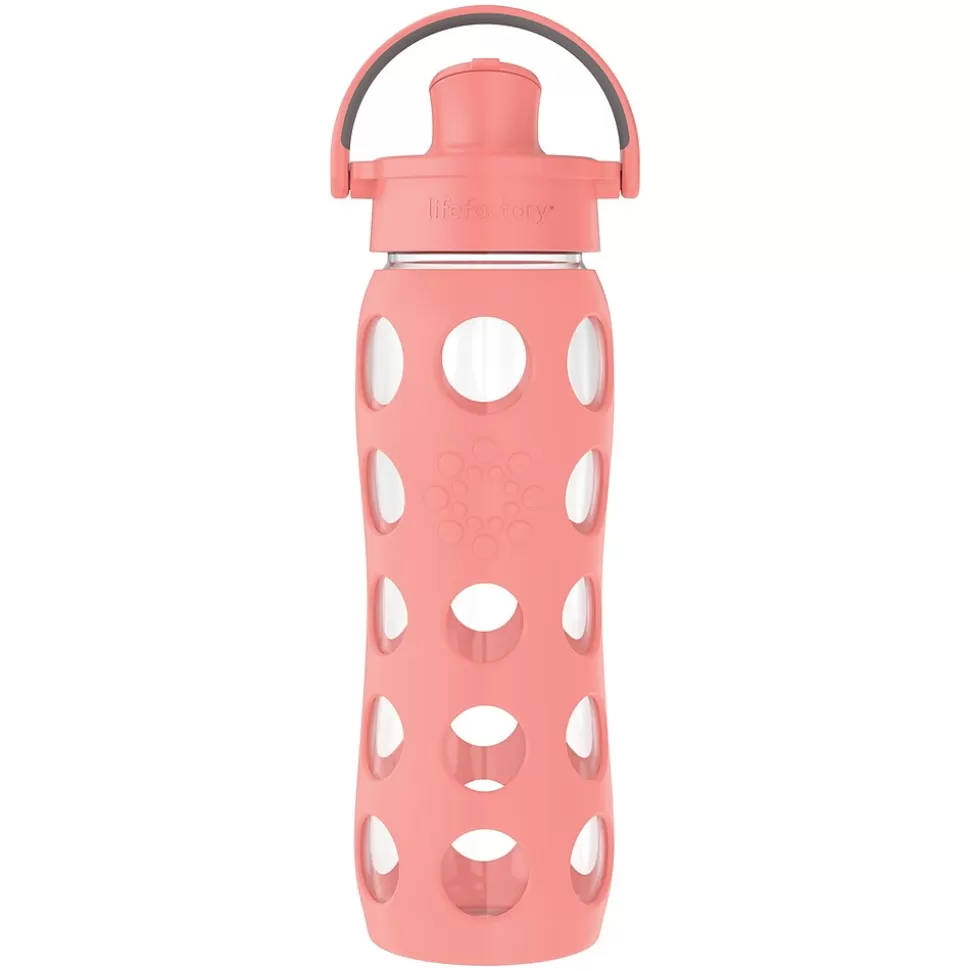 Lifefactory Glass Water Bottle, 22 oz., Cantaloupe (LIFLG4321MCA4) Fashion