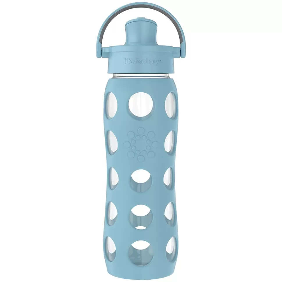 Lifefactory Glass Water Bottle, 22 oz., Denim (LIFLG4321MDE4) Cheap