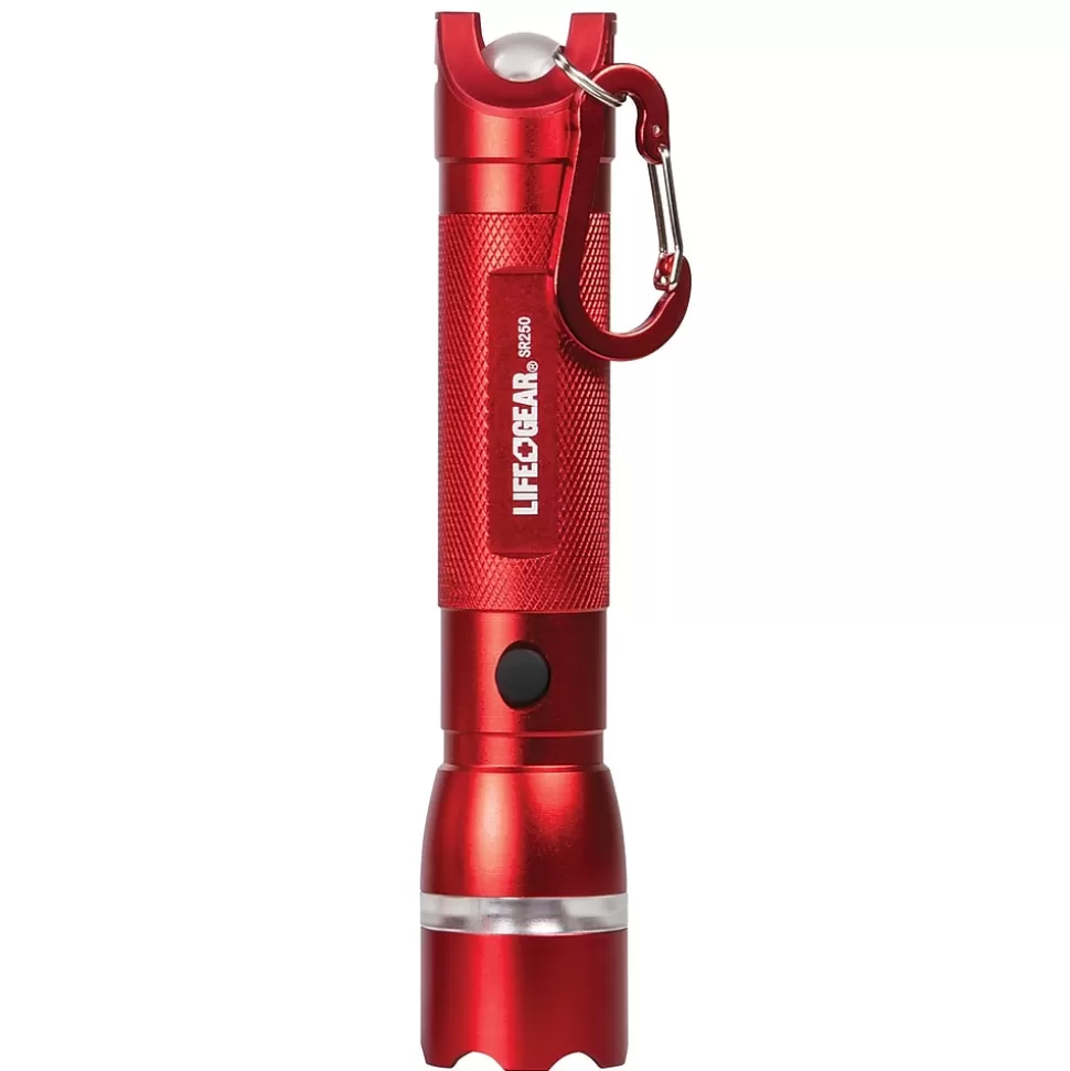 LifeGear Life+Gear 7" 300-Lumen Search Light 300 + Emergency Signaling, Red (AA35-60538-RED) Best