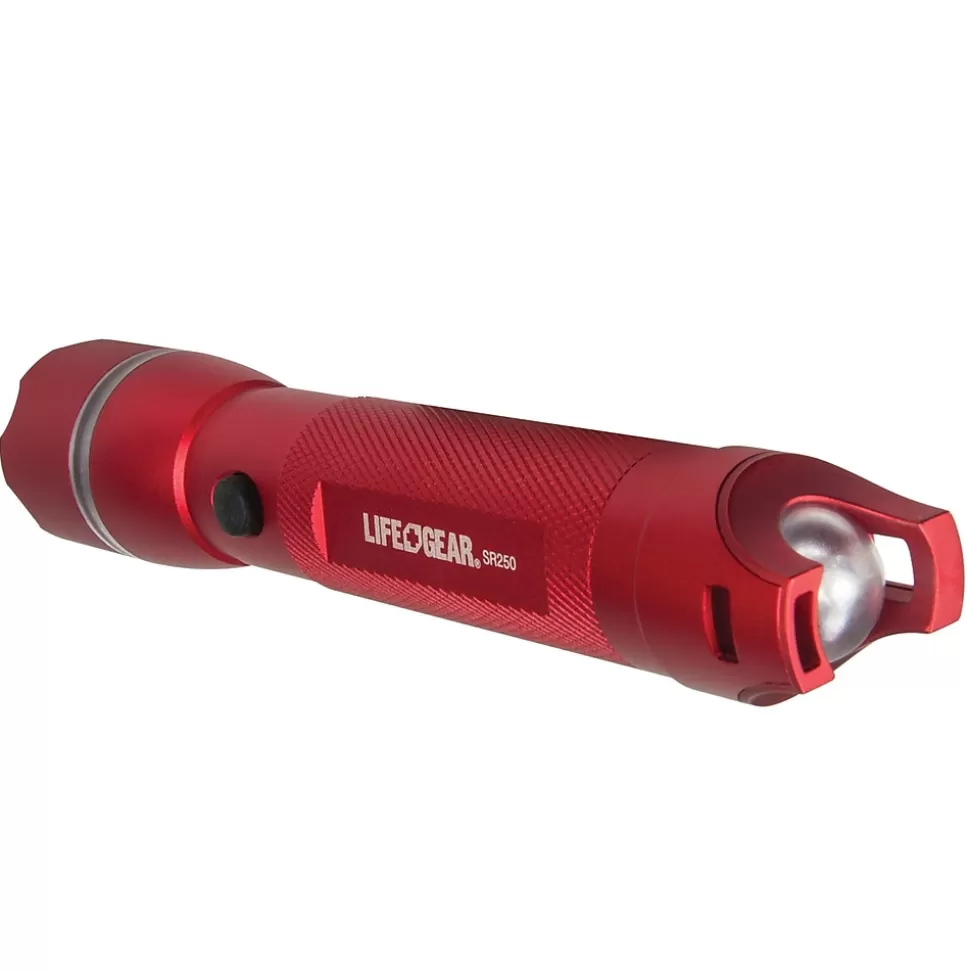 LifeGear Life+Gear 7" 300-Lumen Search Light 300 + Emergency Signaling, Red (AA35-60538-RED) Best