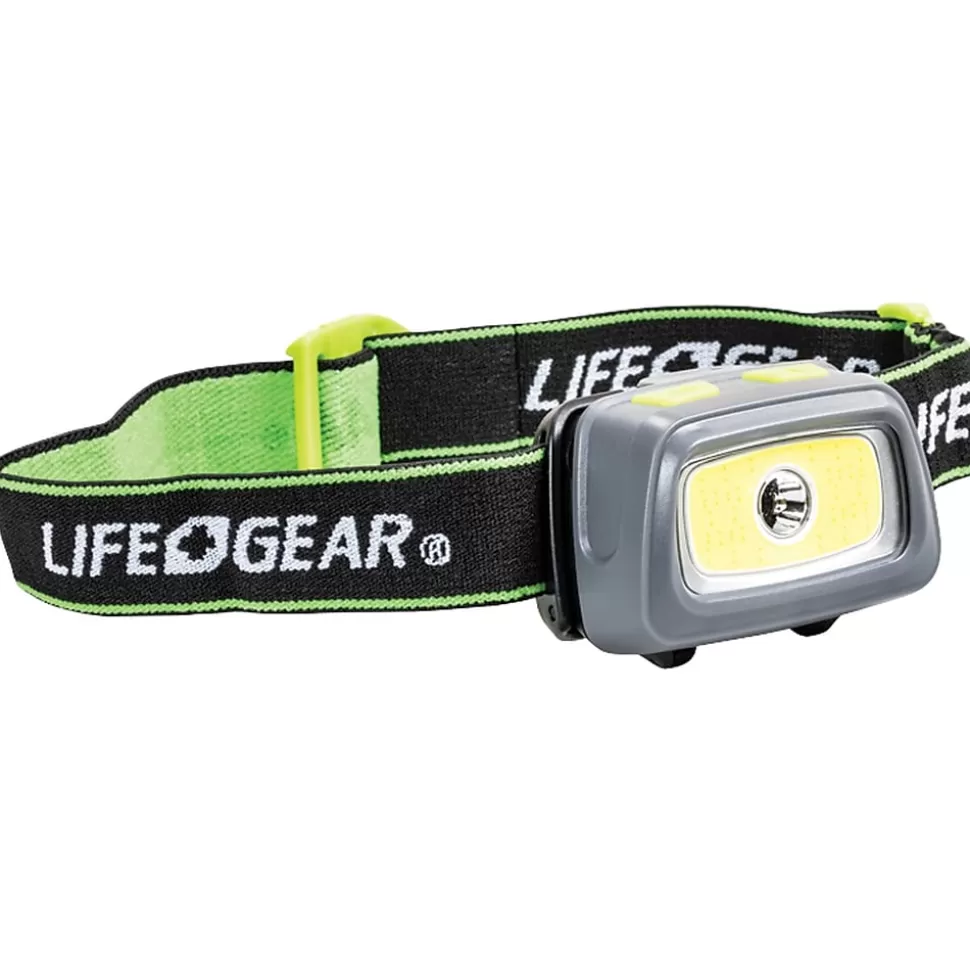 Life+Gear 330-Lumen Spot & Flood COB Headlamp, Gray (41-3912) Fashion