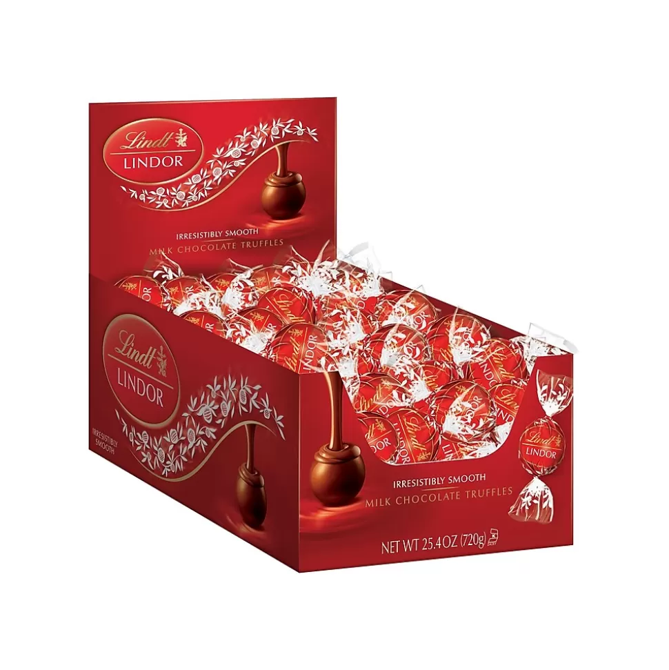 Lindt Lindor Truffle Chocolate, 25.4 Oz., 60/Box (3512) New