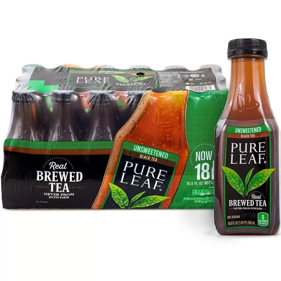 Lipton Pure Leaf Unsweetened Iced Black Tea, 18-Pack/16.9 oz (220-02027) Outlet
