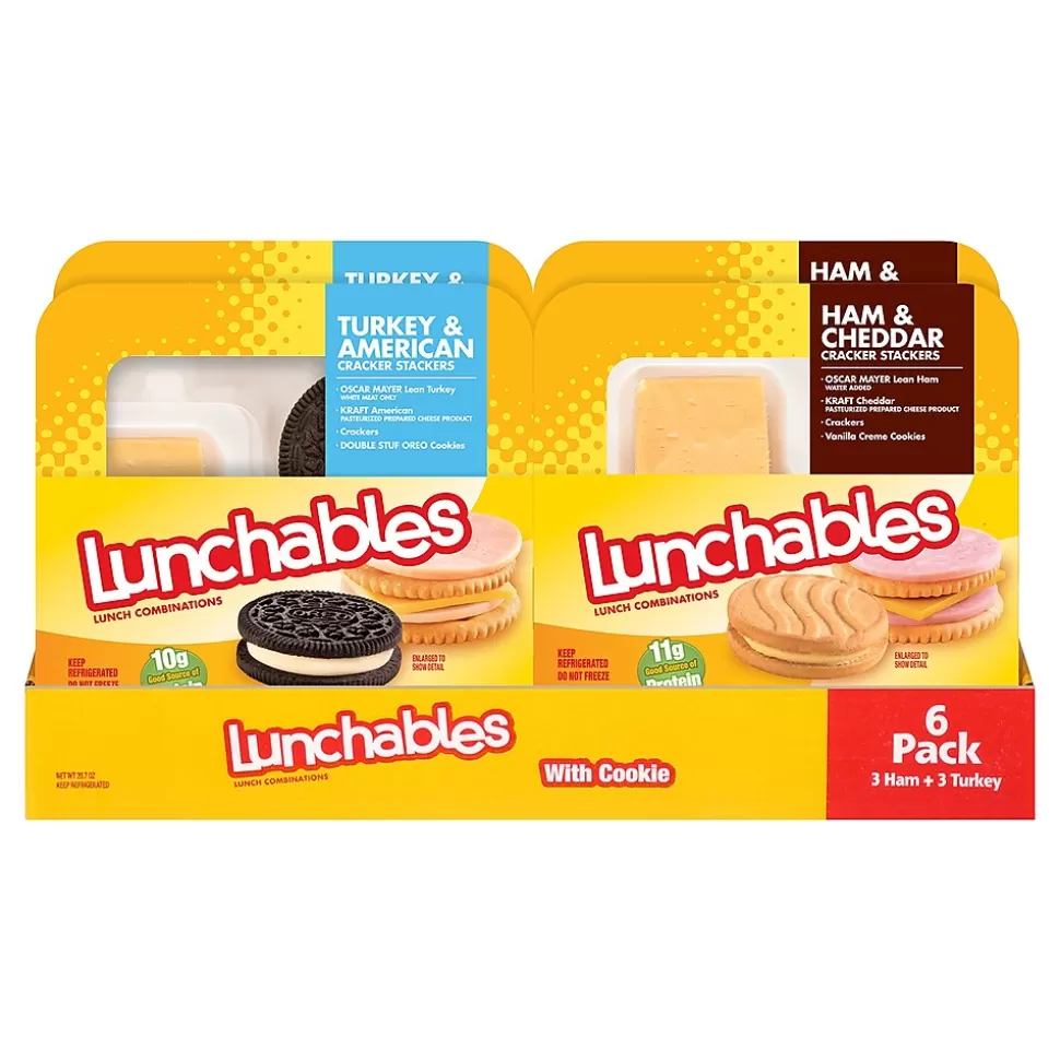 Lunchables Ham & Turkey Variety Lunch Kit, 20.7 oz., 6/Pack (902-00011) Cheap