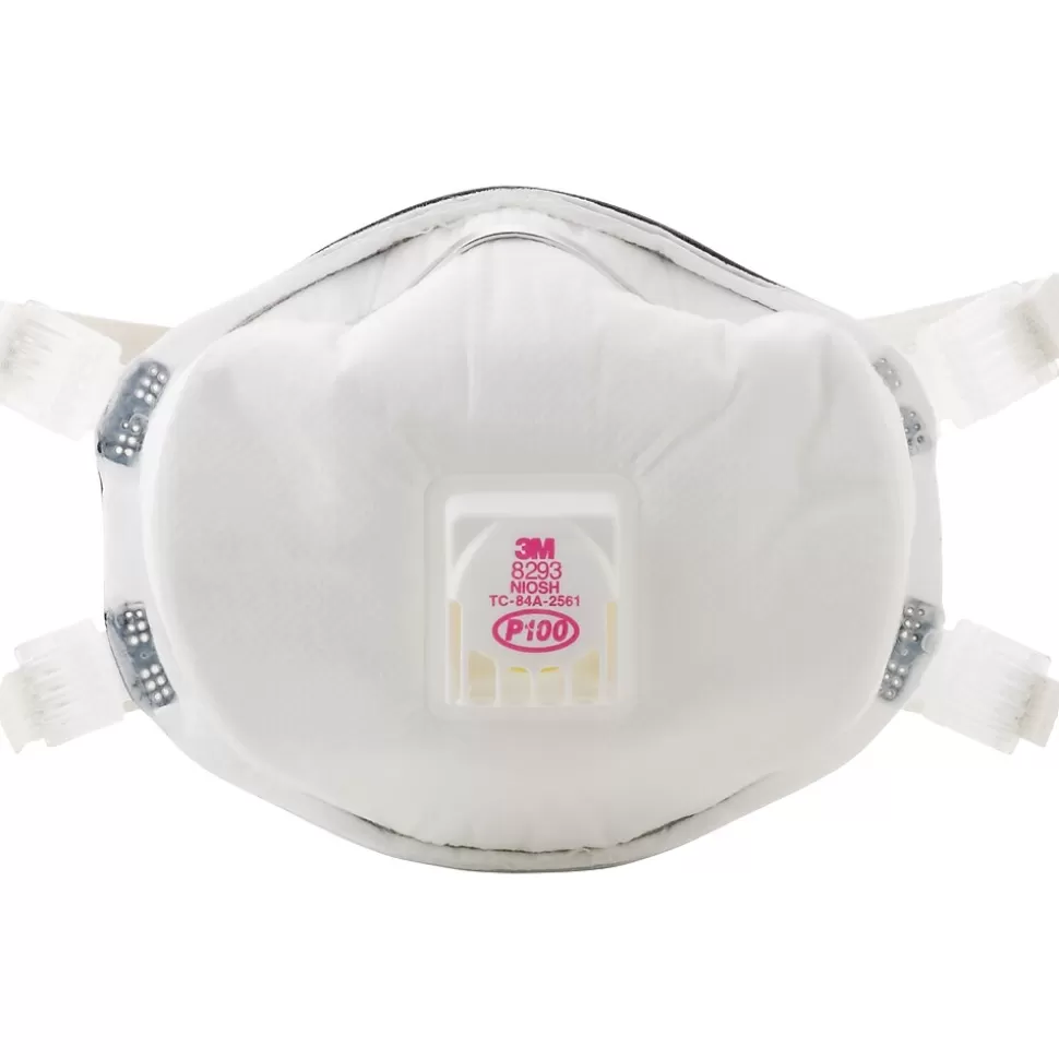 3M ™ Disposable Particulate Respirator,8293, P100, Non-Oil Particulates Clearance