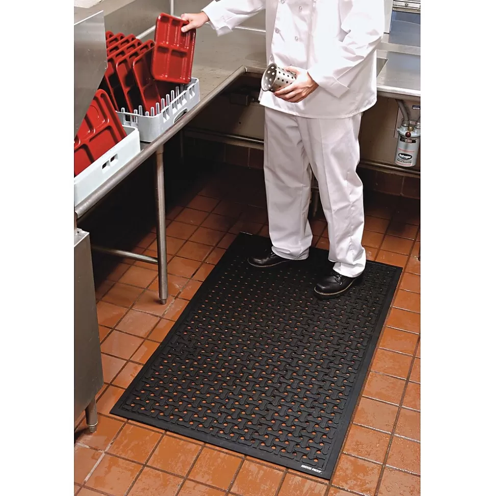 M + A Matting M+A Matting Comfort Flow Anti-Fatigue Mat, 68" x 42", Black (420164900) Best Sale