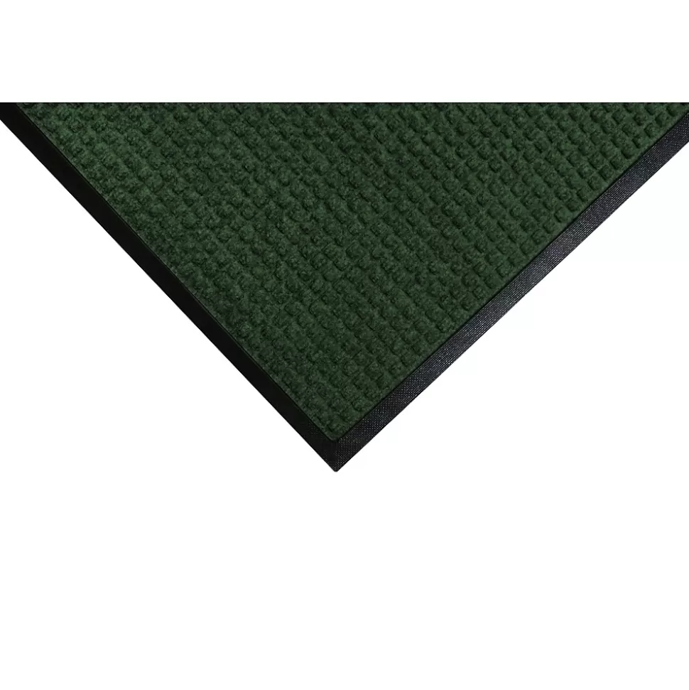 M + A Matting M+A Matting WaterHog Squares Classic Mat, Smooth, 4' x 6' Evergreen (2005946170) Store