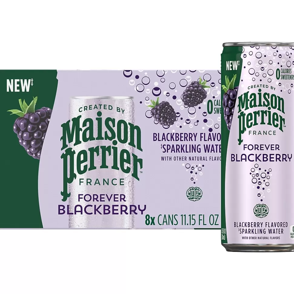 Maison Perrier Forever Blackberry Sparkling Water, 11.15 fl. oz., 8 Cans/Box (12575301) Best