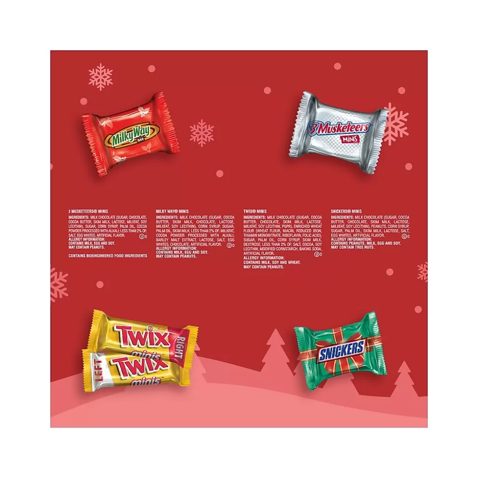 Mars Assorted Milk Chocolate Christmas Candy Bars, 13.95 oz., 50 Pieces/Bag (466148) Cheap