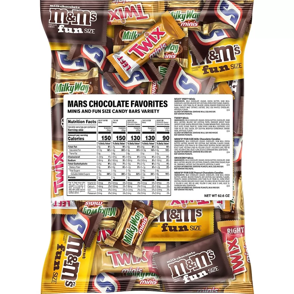 Mars Chocolate Favorites Minis Candy Bars, Assorted, 62.6 oz. (220-00016) Best