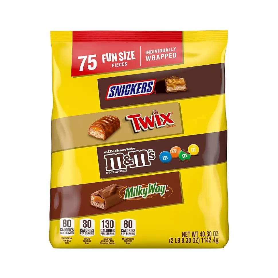 Mars Fun-Size Milk Chocolate Candy Variety Mix, 40.3 oz., 75 Pieces (459747) Shop