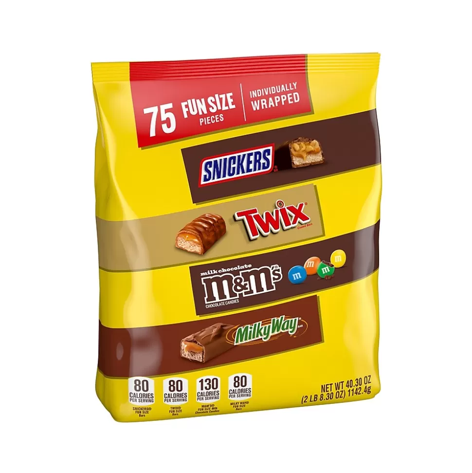 Mars Fun-Size Milk Chocolate Candy Variety Mix, 40.3 oz., 75 Pieces (459747) Shop