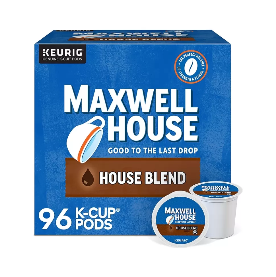 Maxwell House House Blend Coffee Keurig K-Cup Pod, Medium Roast, 96/Box (5303CT) New