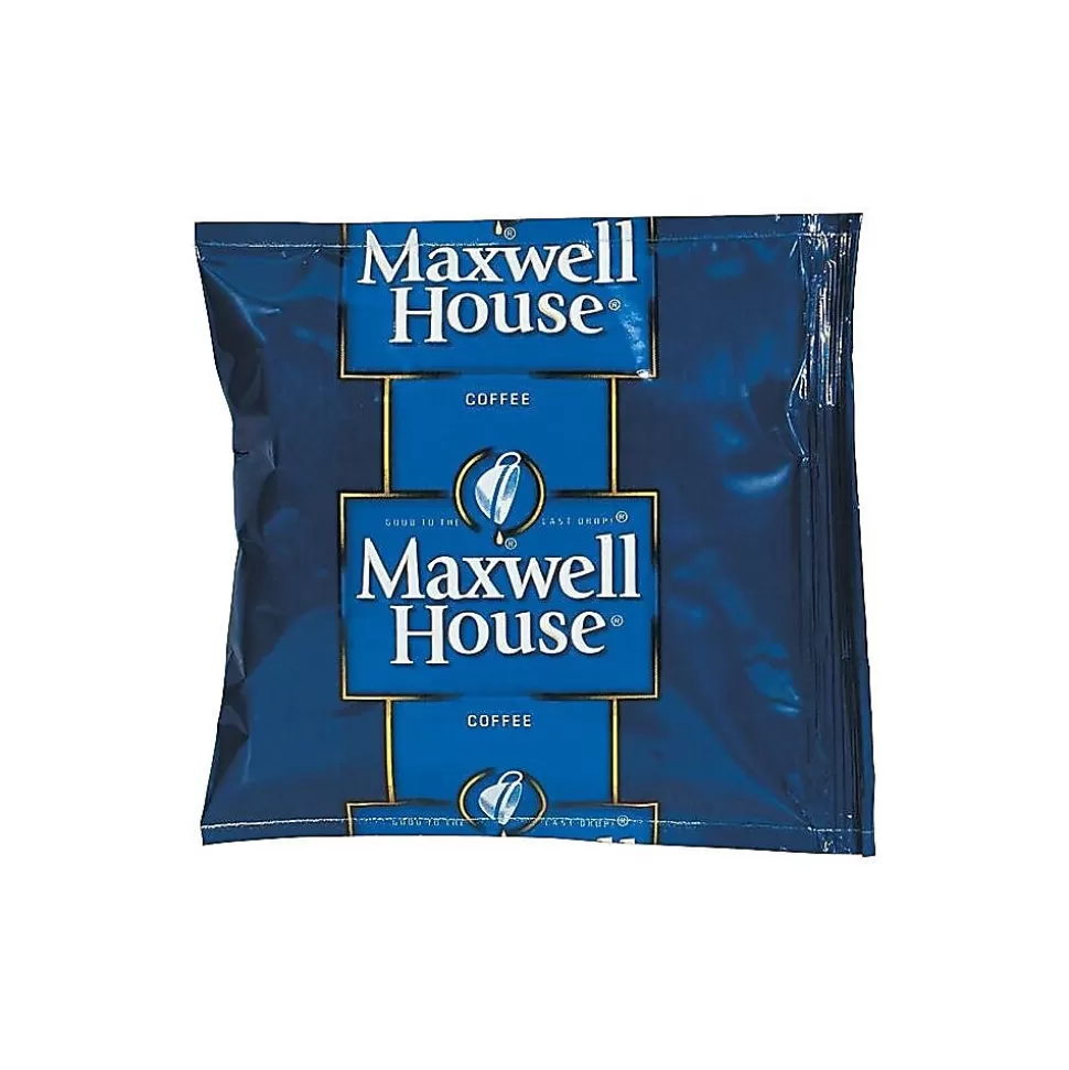 Maxwell House Master Blend Ground Coffee, Light Roast, 42/Carton (86635) Hot