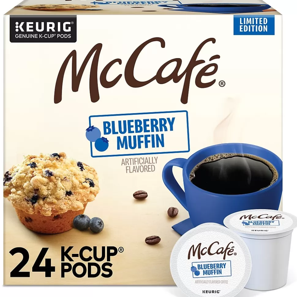 McCafe Blueberry Muffin Coffee Keurig K-Cup Pod, Light Roast, 24/Box (5000365844) Best Sale