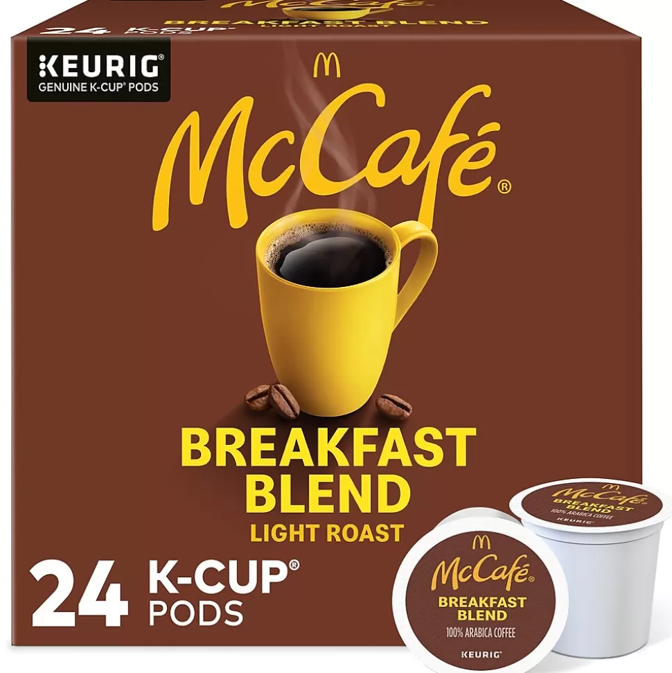 McCafe Breakfast Blend Coffee Keurig® K-Cup® Pods, Light Roast, 24/Box (5000201384) Clearance