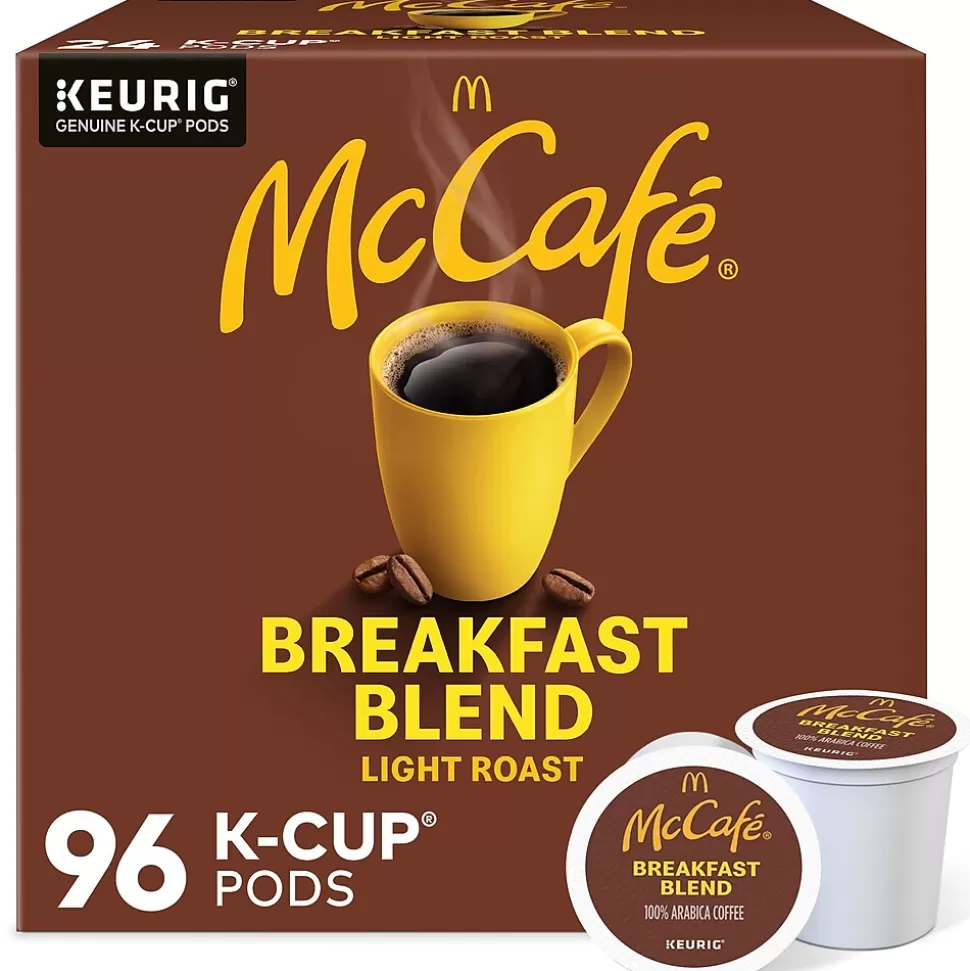 McCafe Breakfast Blend Coffee Keurig® K-Cup® Pods, Light Roast, 96/Carton (080412CT) Cheap