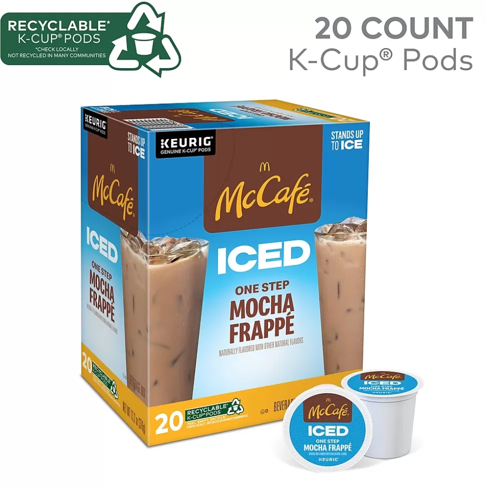 McCafe Mocha Frappe Iced Coffee Keurig® K-Cup® Pods, Medium Roast, 20/Box (5000372394) Flash Sale